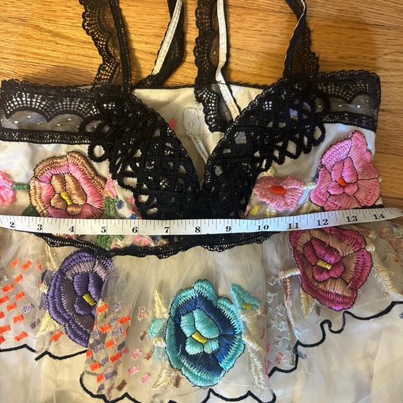 Free People Rambling Rose Tulle Tiered Dress - Picture 5 of 10